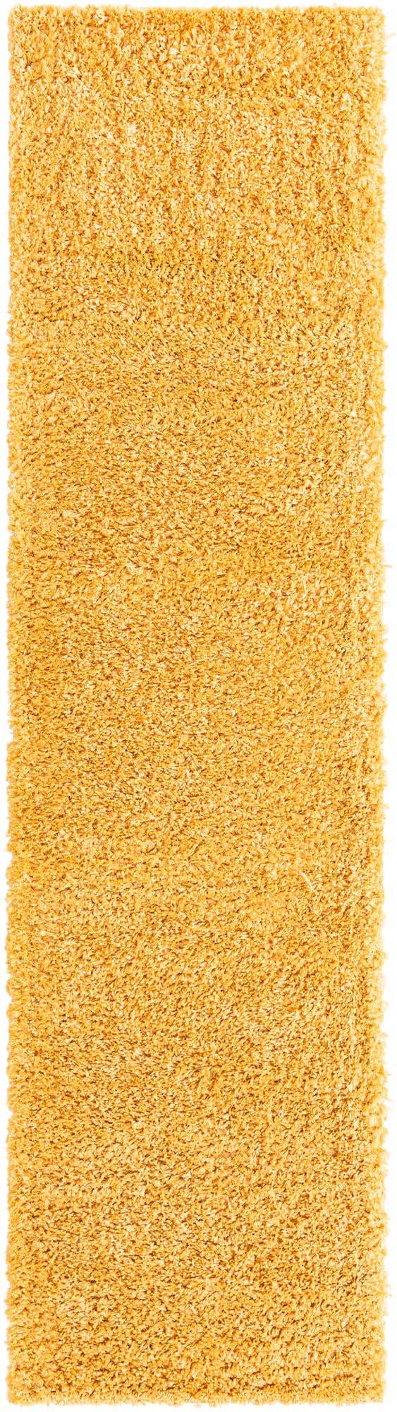 Sun Yellow 2' 7 x 10' Davos Shag Runner Area Rug Thick Soft Touch Fluffy & Plush Shaggy Pile 100% Polypropylene Carpet for Living Dining Bedrooms Office for Sale at Rug Engine