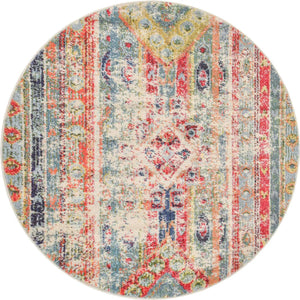 Blue 4' 1 x 4' 1 Sedona Round Area Rug