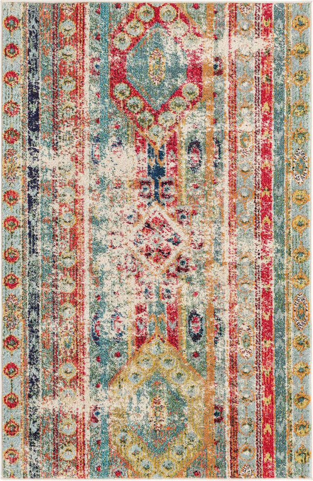 Blue 3' 3 x 5' 3 Sedona Rectangle Area Rug