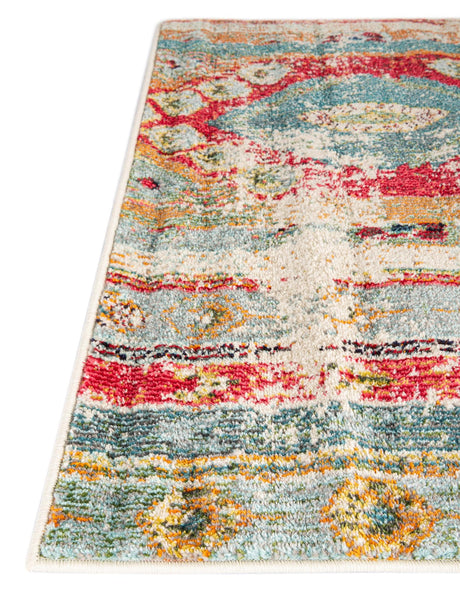 Blue 8' x 8' Sedona Square Area Rug Durable Long Lasting Carpet for Living Rooms, Kitchen, Bedrooms, Office Space, Dorms for Sale at Rug Engine