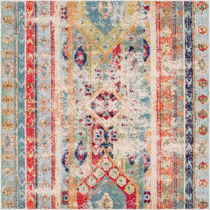 Blue 6' 1 x 6' 1 Sedona Square Area Rug