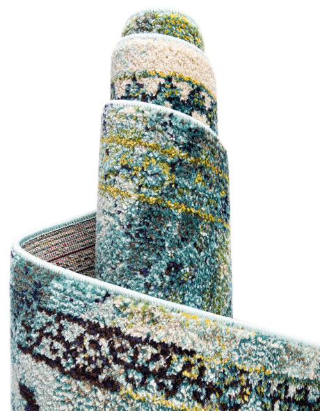 Blue 3' 3 x 5' 3 Medici Rectangle Area Rug 100% Polypropylene Traditional Vintage Classic Carpet for Home Interior Design Decor for Sale at Rug Engine