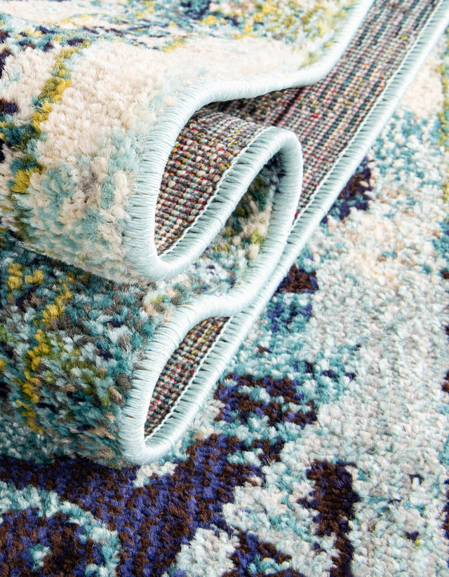 Blue 4' 1 x 6' 1 Medici Rectangle Area Rug 100% Polypropylene Traditional Vintage Classic Carpet for Home Interior Design Decor for Sale at Rug Engine