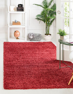 Poppy 7' 10 x 11' Davos Shag Rectangle Area Rug Thick Soft Touch Fluffy & Plush Shaggy Pile 100% Polypropylene Carpet for Living Dining Bedrooms Office for Sale at Rug Engine