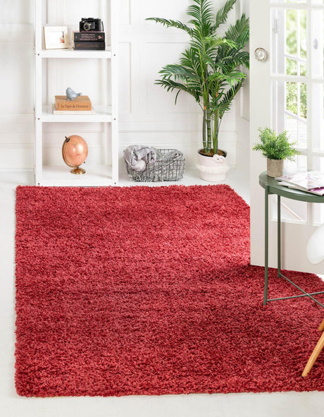 Poppy 7' 10 x 11' Davos Shag Rectangle Area Rug Thick Soft Touch Fluffy & Plush Shaggy Pile 100% Polypropylene Carpet for Living Dining Bedrooms Office for Sale at Rug Engine