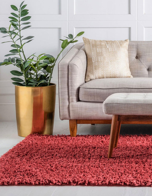 Poppy 7' 10 x 11' Davos Shag Rectangle Area Rug Thick Soft Touch Fluffy & Plush Shaggy Pile 100% Polypropylene Carpet for Living Dining Bedrooms Office for Sale at Rug Engine