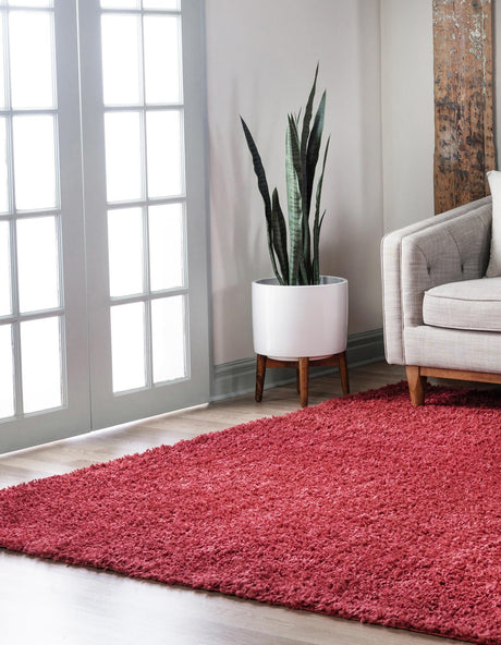 Poppy 5' 3 x 5' 3 Davos Shag Square Area Rug Thick Soft Touch Fluffy & Plush Shaggy Pile 100% Polypropylene Carpet for Living Dining Bedrooms Office for Sale at Rug Engine