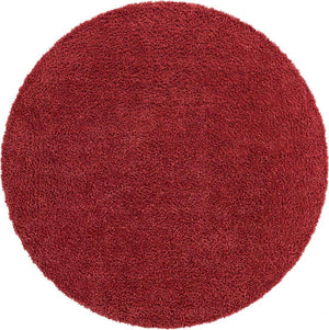 Poppy 3' 1 x 3' 1 Davos Shag Round Area Rug Thick Soft Touch Fluffy & Plush Shaggy Pile 100% Polypropylene Carpet for Living Dining Bedrooms Office for Sale at Rug Engine