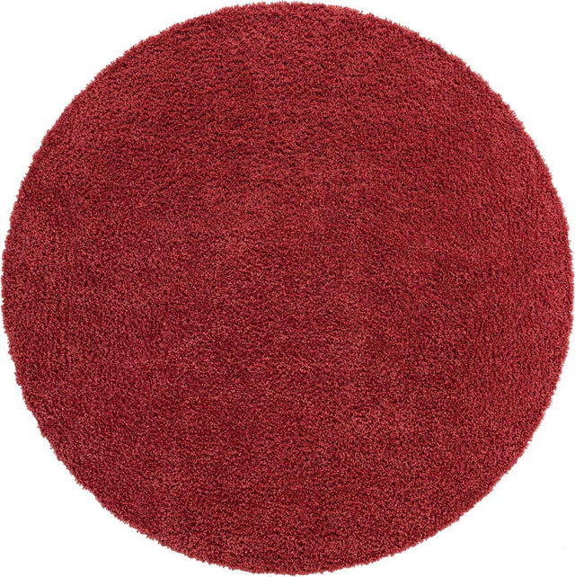 Poppy 3' 1 x 3' 1 Davos Shag Round Area Rug Thick Soft Touch Fluffy & Plush Shaggy Pile 100% Polypropylene Carpet for Living Dining Bedrooms Office for Sale at Rug Engine