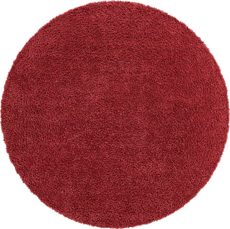 Poppy 5' 3 x 5' 3 Davos Shag Round Area Rug Thick Soft Touch Fluffy & Plush Shaggy Pile 100% Polypropylene Carpet for Living Dining Bedrooms Office for Sale at Rug Engine