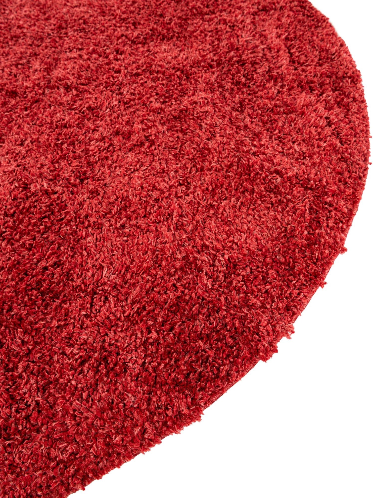 Poppy 6' 1 x 6' 1 Davos Shag Round Area Rug Thick Soft Touch Fluffy & Plush Shaggy Pile 100% Polypropylene Carpet for Living Dining Bedrooms Office for Sale at Rug Engine