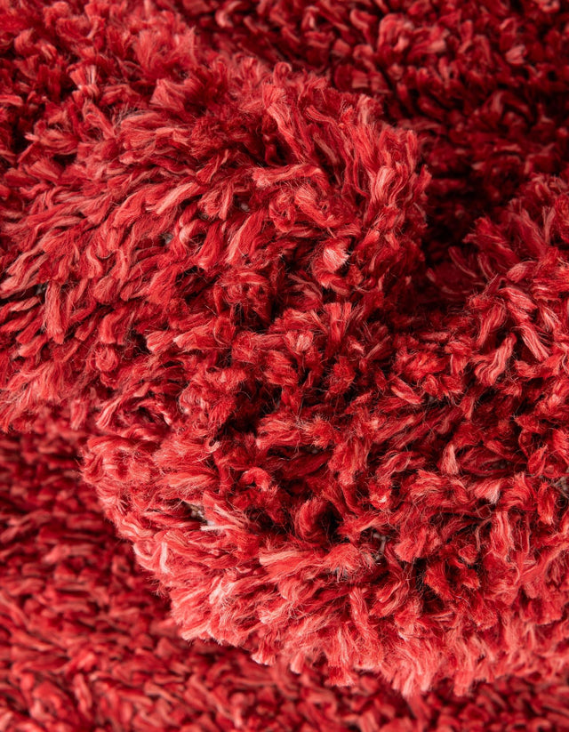 Poppy 4' 1 x 4' 1 Davos Shag Round Area Rug Thick Soft Touch Fluffy & Plush Shaggy Pile 100% Polypropylene Carpet for Living Dining Bedrooms Office for Sale at Rug Engine