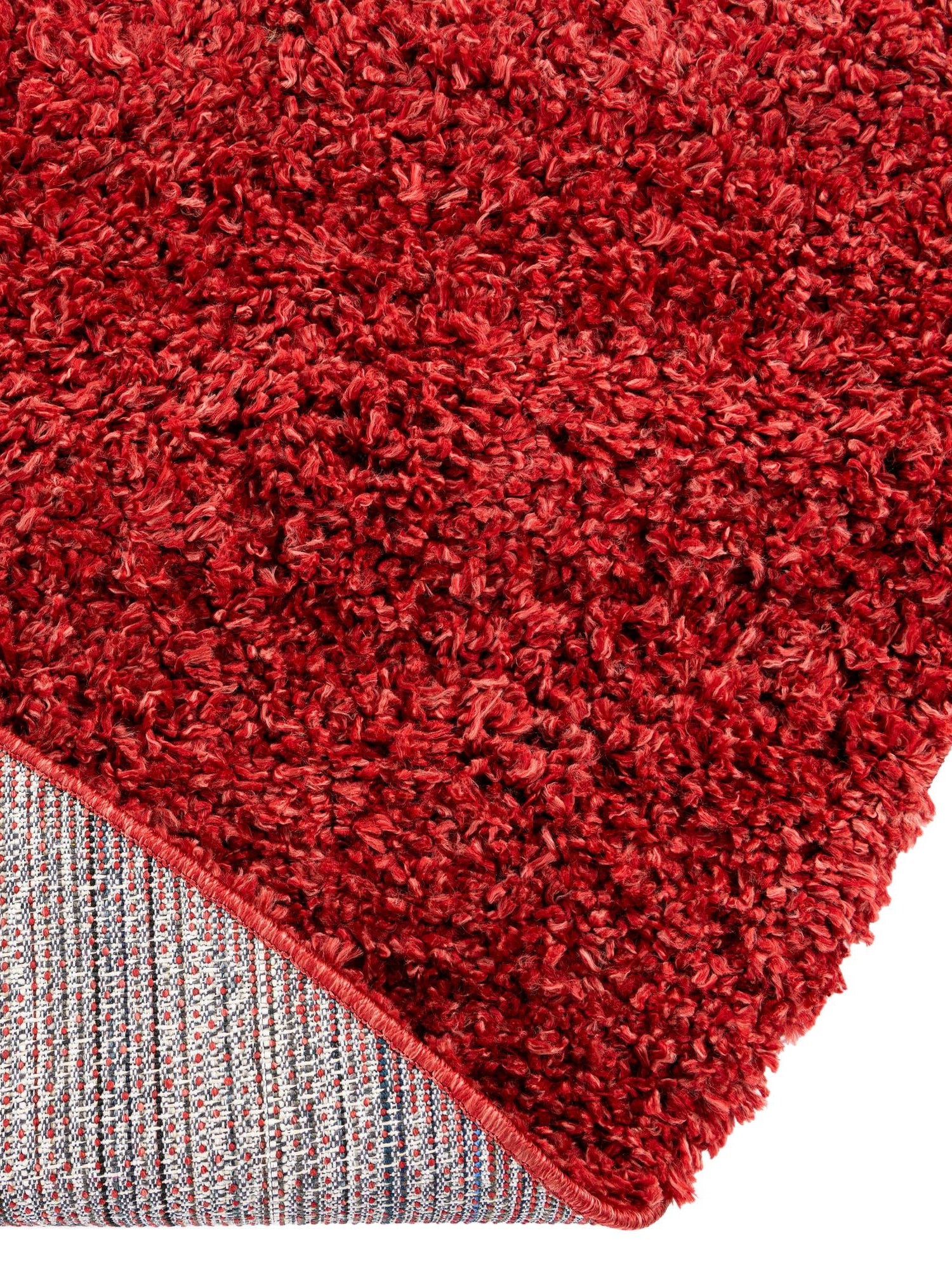 Poppy 6' 1 x 6' 1 Davos Shag Round Area Rug Thick Soft Touch Fluffy & Plush Shaggy Pile 100% Polypropylene Carpet for Living Dining Bedrooms Office for Sale at Rug Engine