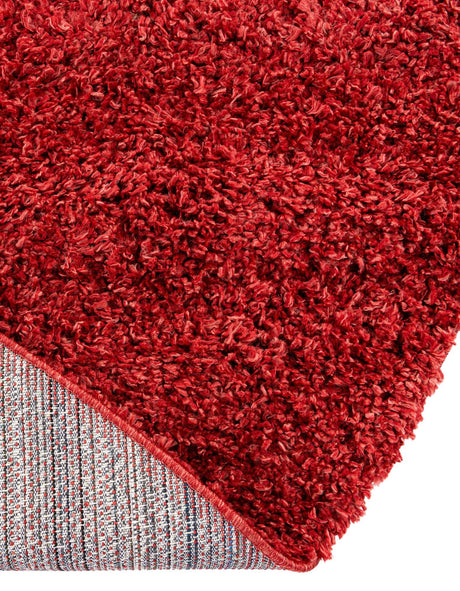 Poppy 6' 1 x 6' 1 Davos Shag Round Area Rug Thick Soft Touch Fluffy & Plush Shaggy Pile 100% Polypropylene Carpet for Living Dining Bedrooms Office for Sale at Rug Engine
