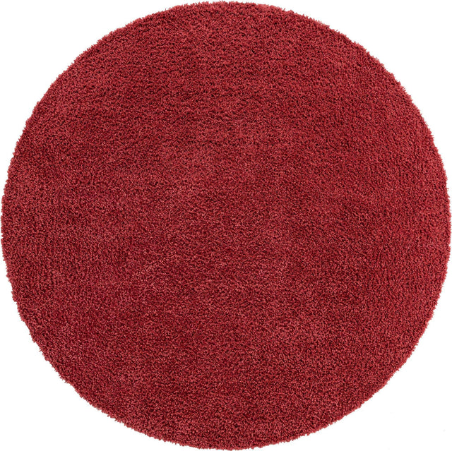 Poppy 6' 1 x 6' 1 Davos Shag Round Area Rug Thick Soft Touch Fluffy & Plush Shaggy Pile 100% Polypropylene Carpet for Living Dining Bedrooms Office for Sale at Rug Engine