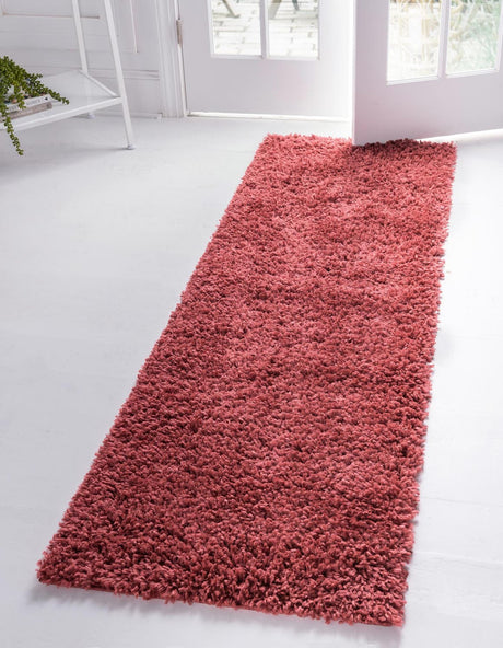 Poppy 2' 7 x 10' Davos Shag Runner Area Rug Thick Soft Touch Fluffy & Plush Shaggy Pile 100% Polypropylene Carpet for Living Dining Bedrooms Office for Sale at Rug Engine