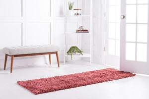 Poppy 2' 7 x 13' 1 Davos Shag Runner Area Rug Thick Soft Touch Fluffy & Plush Shaggy Pile 100% Polypropylene Carpet for Living Dining Bedrooms Office for Sale at Rug Engine