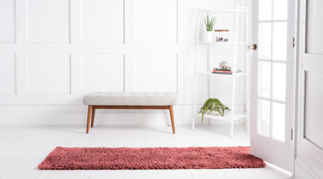 Poppy 2' 7 x 13' 1 Davos Shag Runner Area Rug Thick Soft Touch Fluffy & Plush Shaggy Pile 100% Polypropylene Carpet for Living Dining Bedrooms Office for Sale at Rug Engine