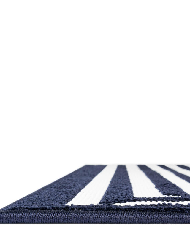 Navy Blue 4' 1 x 6' 1 Sabrina Soto Outdoor Rectangle Area Rug Weather Resistant for Patio, Deck, Terrace, Balcony, Porch Durable Carpet for Exterior Home Design for Sale at Rug Engine