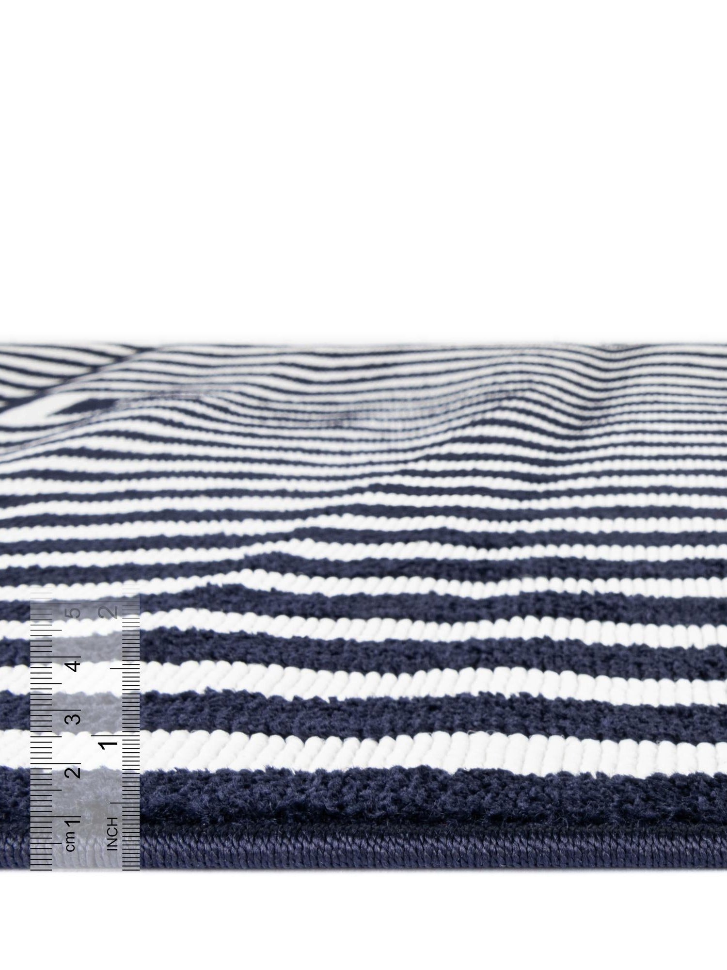 Navy Blue 2' x 8' Sabrina Soto Outdoor Runner Area Rug Weather Resistant for Patio, Deck, Terrace, Balcony, Porch Durable Carpet for Exterior Home Design for Sale at Rug Engine
