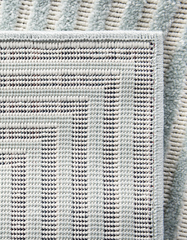 Light Blue 3' 1 x 5' 1 Sabrina Soto Outdoor Rectangle Area Rug Weather Resistant for Patio, Deck, Terrace, Balcony, Porch Durable Carpet for Exterior Home Design for Sale at Rug Engine