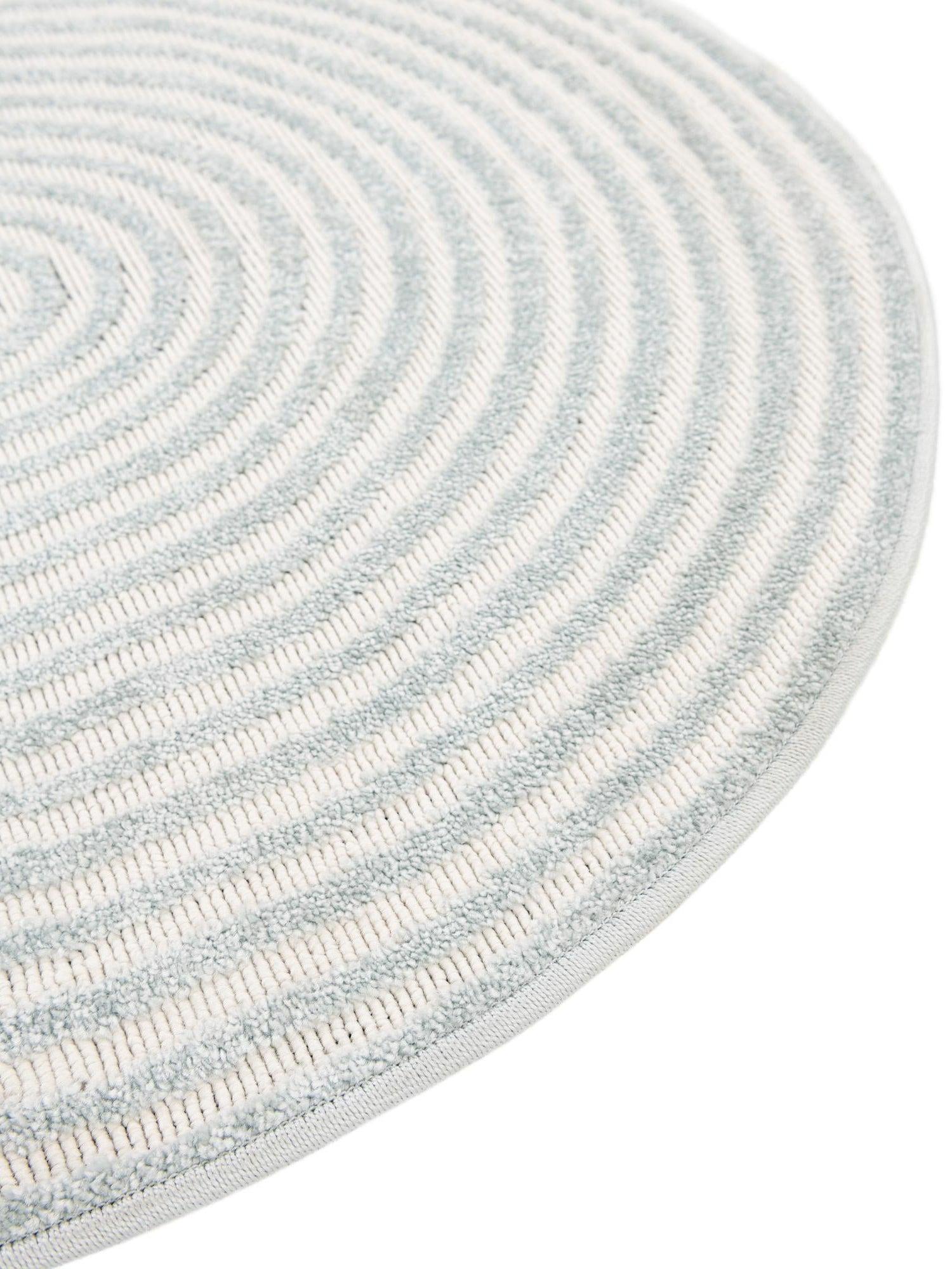 Light Blue 8' x 8' Sabrina Soto Outdoor Round Area Rug Weather Resistant for Patio, Deck, Terrace, Balcony, Porch Durable Carpet for Exterior Home Design for Sale at Rug Engine