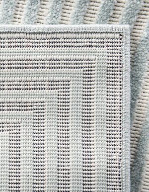 Light Blue 2' 7 x 12' Sabrina Soto Outdoor Runner Area Rug Weather Resistant for Patio, Deck, Terrace, Balcony, Porch Durable Carpet for Exterior Home Design for Sale at Rug Engine