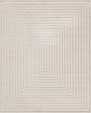 Beige 8' x 10' Sabrina Soto Outdoor Rectangle Area Rug Weather Resistant for Patio, Deck, Terrace, Balcony, Porch Durable Carpet for Exterior Home Design for Sale at Rug Engine