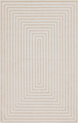 Beige 5' 1 x 8' Sabrina Soto Outdoor Rectangle Area Rug Weather Resistant for Patio, Deck, Terrace, Balcony, Porch Durable Carpet for Exterior Home Design for Sale at Rug Engine