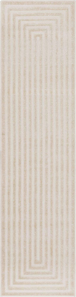 Beige 2' x 8' Sabrina Soto Outdoor Runner Area Rug Weather Resistant for Patio, Deck, Terrace, Balcony, Porch Durable Carpet for Exterior Home Design for Sale at Rug Engine