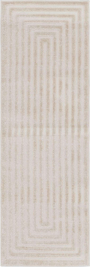 Beige 2' x 6' 1 Sabrina Soto Outdoor Runner Area Rug Weather Resistant for Patio, Deck, Terrace, Balcony, Porch Durable Carpet for Exterior Home Design for Sale at Rug Engine