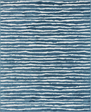 Blue 8' x 10' Sabrina Soto Outdoor Rectangle Area Rug Weather Resistant for Patio, Deck, Terrace, Balcony, Porch Durable Carpet for Exterior Home Design for Sale at Rug Engine