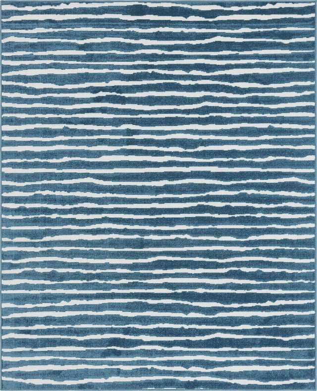 Blue 8' x 10' Sabrina Soto Outdoor Rectangle Area Rug Weather Resistant for Patio, Deck, Terrace, Balcony, Porch Durable Carpet for Exterior Home Design for Sale at Rug Engine