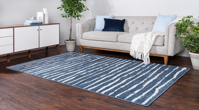 Blue 4' 1 x 6' 1 Sabrina Soto Outdoor Rectangle Area Rug Weather Resistant for Patio, Deck, Terrace, Balcony, Porch Durable Carpet for Exterior Home Design for Sale at Rug Engine