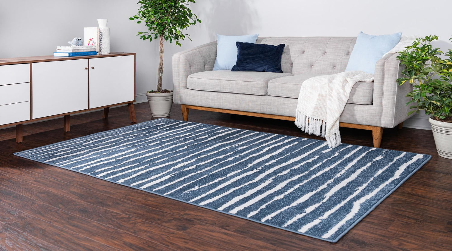 Blue 5' 1 x 8' Sabrina Soto Outdoor Rectangle Area Rug Weather Resistant for Patio, Deck, Terrace, Balcony, Porch Durable Carpet for Exterior Home Design for Sale at Rug Engine