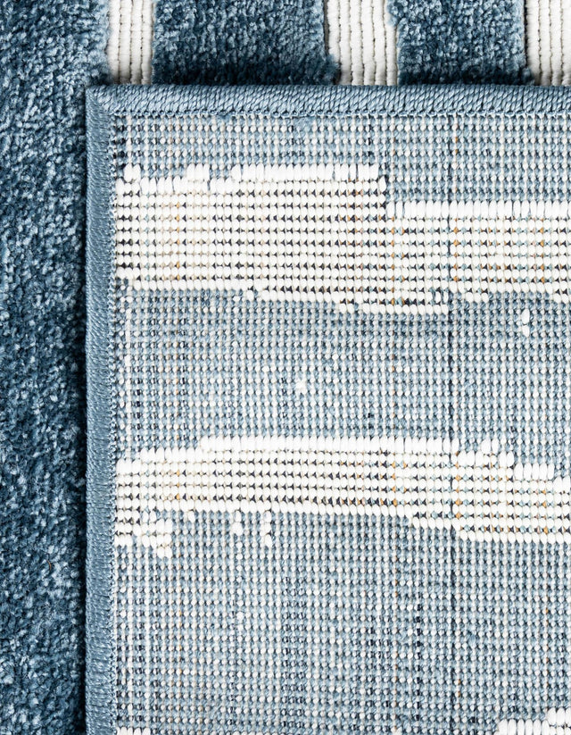 Blue 5' 1 x 8' Sabrina Soto Outdoor Rectangle Area Rug Weather Resistant for Patio, Deck, Terrace, Balcony, Porch Durable Carpet for Exterior Home Design for Sale at Rug Engine