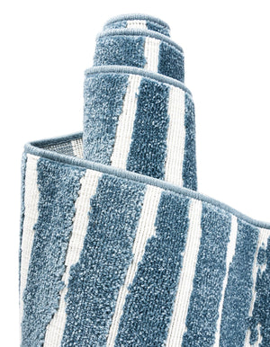 Blue 2' x 8' Sabrina Soto Outdoor Runner Area Rug Weather Resistant for Patio, Deck, Terrace, Balcony, Porch Durable Carpet for Exterior Home Design for Sale at Rug Engine
