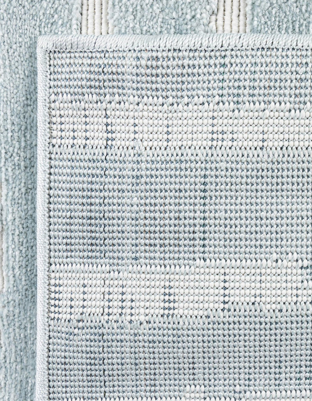Light Blue 4' 1 x 6' 1 Sabrina Soto Outdoor Rectangle Area Rug Weather Resistant for Patio, Deck, Terrace, Balcony, Porch Durable Carpet for Exterior Home Design for Sale at Rug Engine