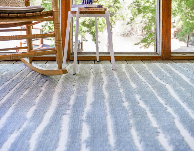 Light Blue 2' x 8' Sabrina Soto Outdoor Runner Area Rug Weather Resistant for Patio, Deck, Terrace, Balcony, Porch Durable Carpet for Exterior Home Design for Sale at Rug Engine