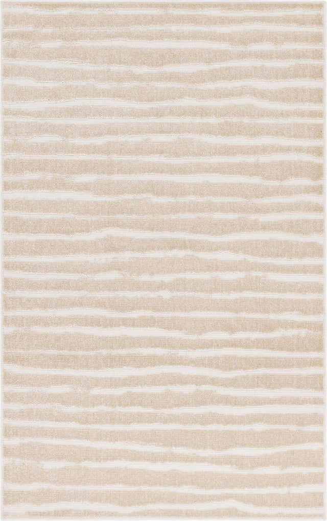Beige 5' 1 x 8' Sabrina Soto Outdoor Rectangle Area Rug Weather Resistant for Patio, Deck, Terrace, Balcony, Porch Durable Carpet for Exterior Home Design for Sale at Rug Engine