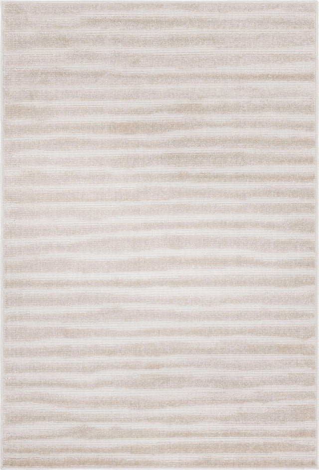 Beige 4' 1 x 6' 1 Sabrina Soto Outdoor Rectangle Area Rug Weather Resistant for Patio, Deck, Terrace, Balcony, Porch Durable Carpet for Exterior Home Design for Sale at Rug Engine