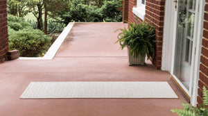 Beige 2' x 8' Sabrina Soto Outdoor Runner Area Rug Weather Resistant for Patio, Deck, Terrace, Balcony, Porch Durable Carpet for Exterior Home Design for Sale at Rug Engine