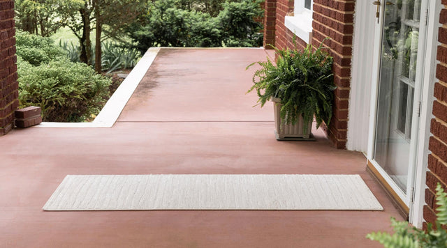 Beige 2' x 8' Sabrina Soto Outdoor Runner Area Rug Weather Resistant for Patio, Deck, Terrace, Balcony, Porch Durable Carpet for Exterior Home Design for Sale at Rug Engine