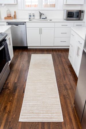 Beige 2' x 8' Sabrina Soto Outdoor Runner Area Rug Weather Resistant for Patio, Deck, Terrace, Balcony, Porch Durable Carpet for Exterior Home Design for Sale at Rug Engine