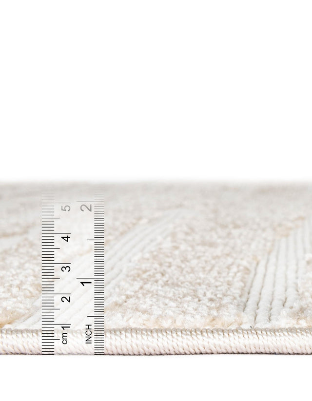 Beige 2' x 6' 1 Sabrina Soto Outdoor Runner Area Rug Weather Resistant for Patio, Deck, Terrace, Balcony, Porch Durable Carpet for Exterior Home Design for Sale at Rug Engine