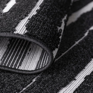 Dark Gray 2' x 6' 1 Sabrina Soto Outdoor Runner Area Rug Weather Resistant for Patio, Deck, Terrace, Balcony, Porch Durable Carpet for Exterior Home Design for Sale at Rug Engine