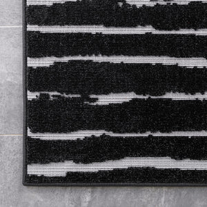 Dark Gray 2' x 6' 1 Sabrina Soto Outdoor Runner Area Rug Weather Resistant for Patio, Deck, Terrace, Balcony, Porch Durable Carpet for Exterior Home Design for Sale at Rug Engine