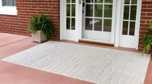 Light Gray 8' x 10' Sabrina Soto Outdoor Rectangle Area Rug Weather Resistant for Patio, Deck, Terrace, Balcony, Porch Durable Carpet for Exterior Home Design for Sale at Rug Engine