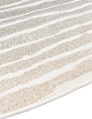 Light Gray 8' x 8' Sabrina Soto Outdoor Round Area Rug Weather Resistant for Patio, Deck, Terrace, Balcony, Porch Durable Carpet for Exterior Home Design for Sale at Rug Engine