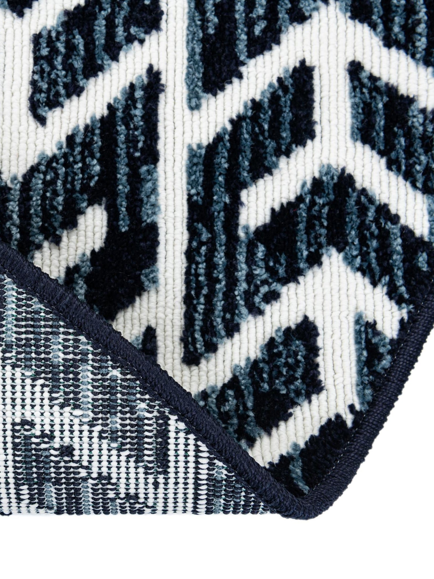 Navy Blue 5' 3 x 5' 3 Sabrina Soto Outdoor Round Area Rug Weather Resistant for Patio, Deck, Terrace, Balcony, Porch Durable Carpet for Exterior Home Design for Sale at Rug Engine